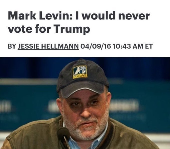 <a href="/marklevinshow/">Mark R. Levin</a> Oh shut the fuck you goblin. You've been clinging to Trump's nutsack for dear life, hoping that it gives you any sort of power.