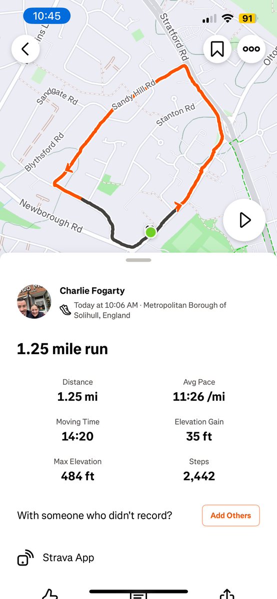 ChazfogMBE's tweet image. 1.25 mile run this morning 

#AnythingisPossible