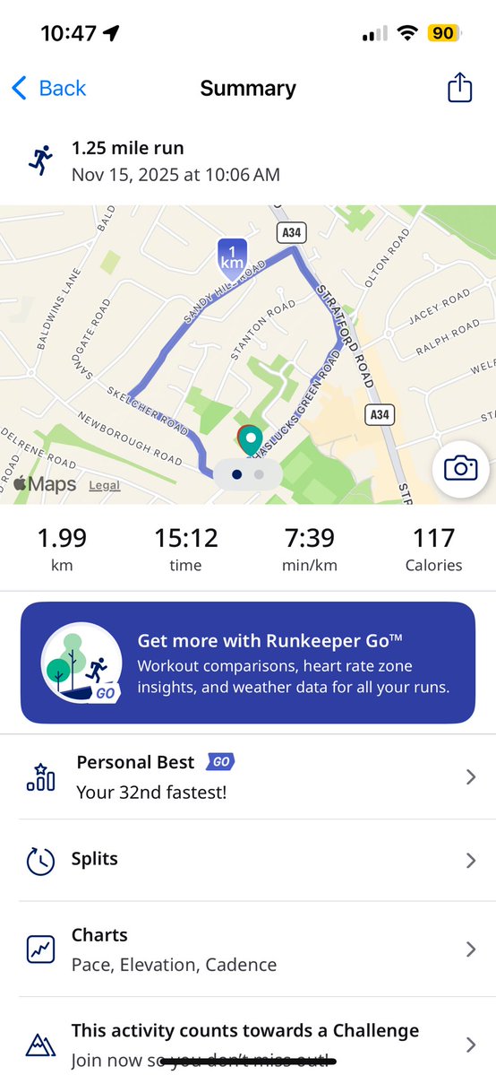 ChazfogMBE's tweet image. 1.25 mile run this morning 

#AnythingisPossible