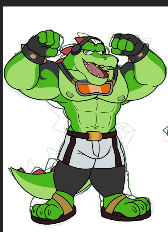 TheNokuCroc's tweet image. a vector design that looks a little more sonic style and less furry but still adding some of my ideal Vector hehe