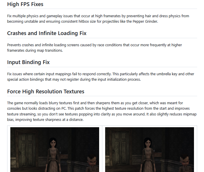 VinciusMedeiro6's tweet image. Legend Wemino released his MadnessPatch for Alice Madness Returns, fixing issues in the PC port such as crashing, infinite loading screens, high framerate issues and subtitle scaling at 1080p and above. It also unlocks the DLCs from the complete edition.