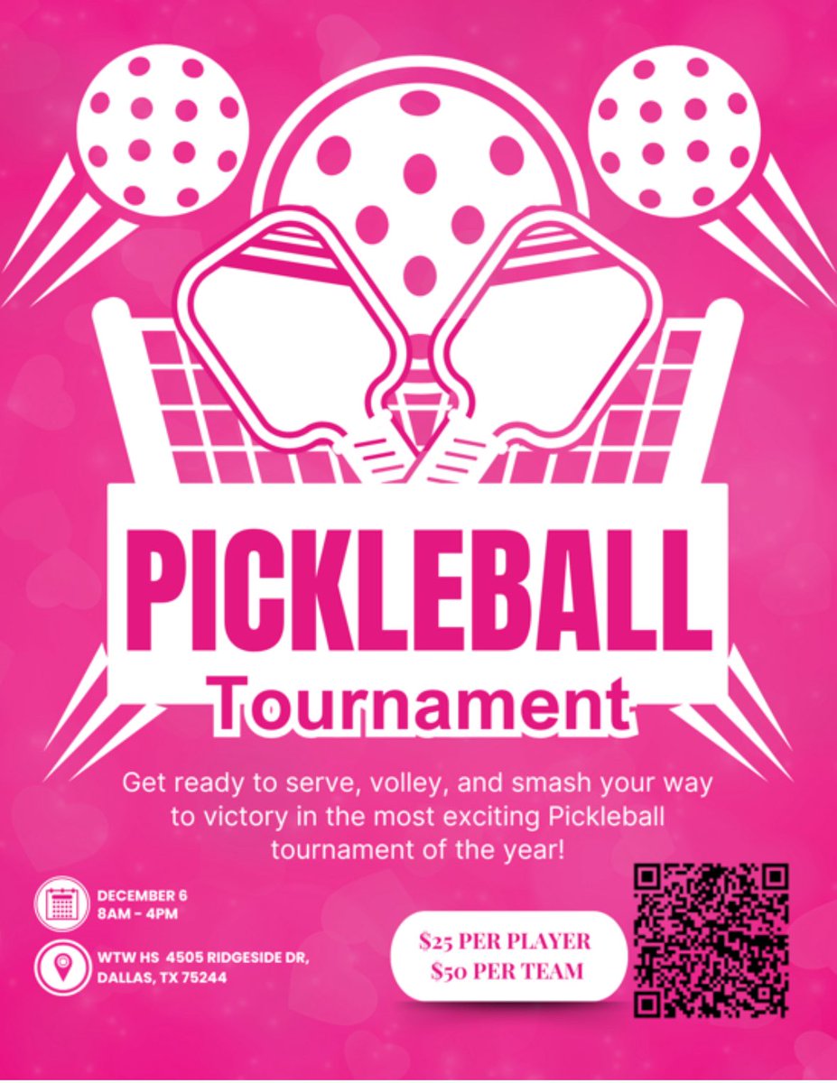 Let’s Go!  Come out and support W. T. White’s Sports Booster and tennis team