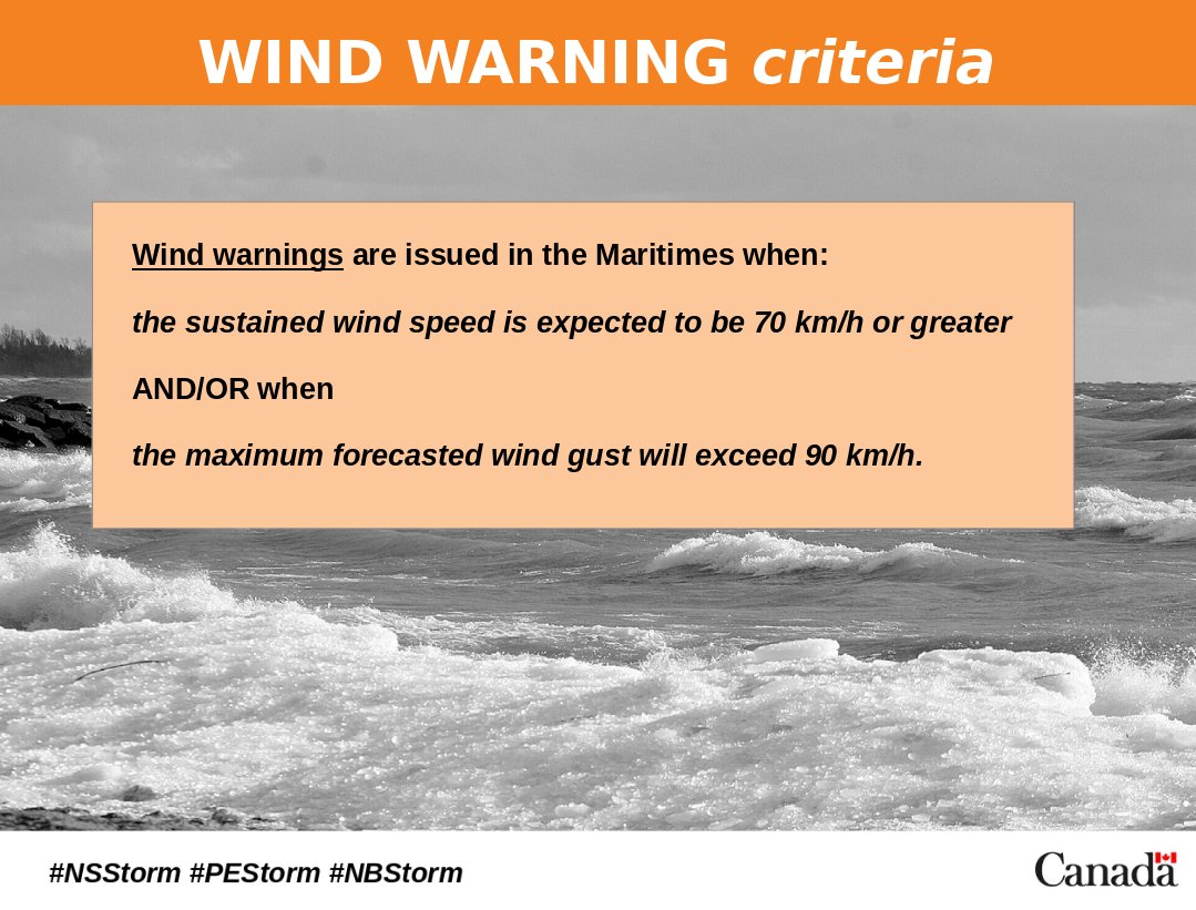 ECCCWeatherNS's tweet image. =NEW= ⚠️ Wind warnings issued for Guysborough, Richmond and Sydney Metro.

🍃 Blustry conditions Sunday, with gusts nearing 90 km/h. #NSStorm ow.ly/o48A50Xs6iy