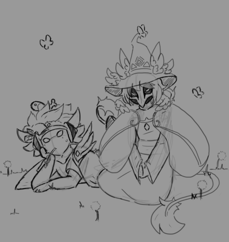 nephci's tweet photo. Sky kid doodle! These are two fits I wear occasionally, I thought it'd be fun to draw them! :> https://t.co/aXo1mVXSL3