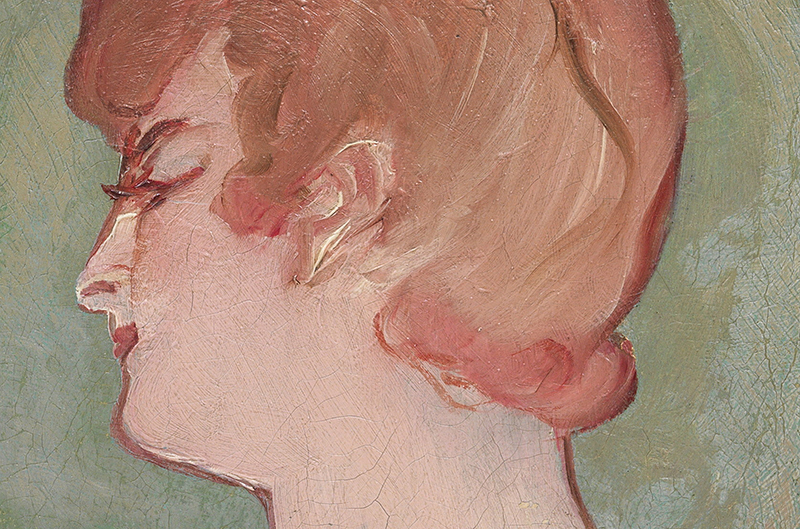 Can you tell who painted this portrait? You will know the artist, but be more familiar with their posters &amp; prints. Delve into this work &gt;&gt; brnw.ch/21wXww9 on display in #Brisbane. Free entry