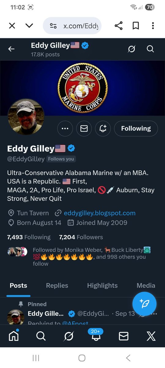 Let's get these Veteran's some new friends, connects back 
<a href="/EddyGilley/">Eddy Gilley🇺🇲</a> 🫡
<a href="/CajunVetX/">Cajun</a> 
F&amp;R
💪🫶💯🇺🇸🫡