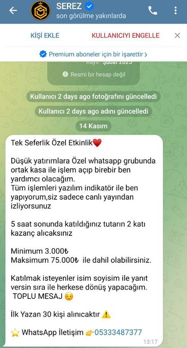 OriginalTobby's tweet photo. İyi tezgah vallahi 5 saatte 2 katı para, bende para vereyim yapsınlar. 😀 

Arkadaşlar genel uyarıdır! Ben kimseye mesaj atmam, orijinal hesaplarım 
profilimde sabittir. Kanmayın bu namusuzlara https://t.co/ryRnLP2Wnw