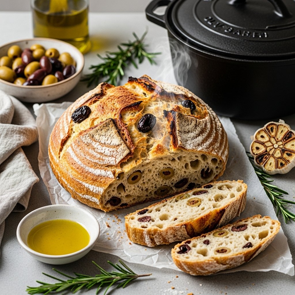 SunlitRecipes's tweet image. Discover the magic of No-Knead Olive Bread! 🥖✨ Easy to make, delicious to eat. Perfect for Mediterranean dips or soups. Try our foolproof recipe now! sunlitrecipes.com/2025/10/bread-…

#NoKneadBread #OliveBread #homemadebread
