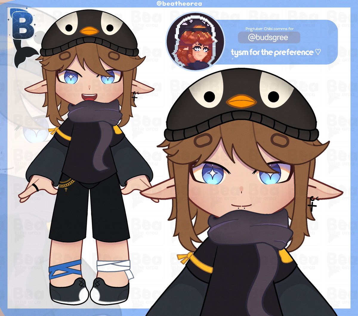 • pngtuber chibi Art Trade for <a href="/budsgree/">Budsgree 🐧Artista</a> 🐧❄️

#VGenComm #commsopen #Commission #commissionsopen #pngtuber