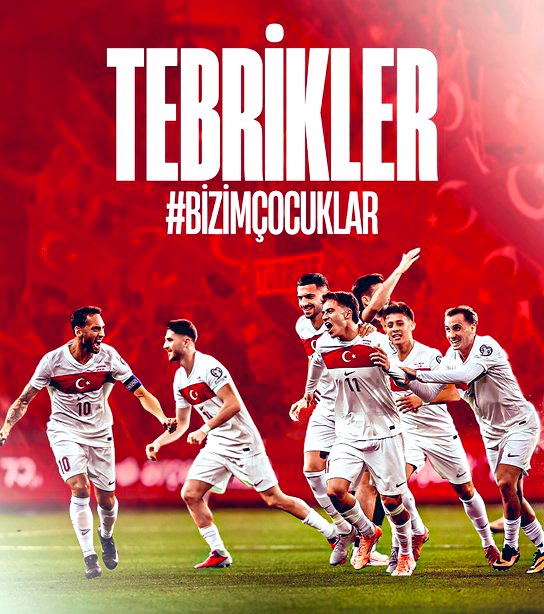Dünya Kupası Elemeleri’nde gösterdiği üstün mücadeleyle Bulgaristan’ı 2-0 mağlup ederek bir üst tura yükselen A Millî Futbol Takımımızı gönülden tebrik ediyorum.

Yürekten oynayan, son ana kadar mücadeleden vazgeçmeyen #BizimÇocuklar ile gurur duyuyoruz.
Türkiye’nin adını bir kez