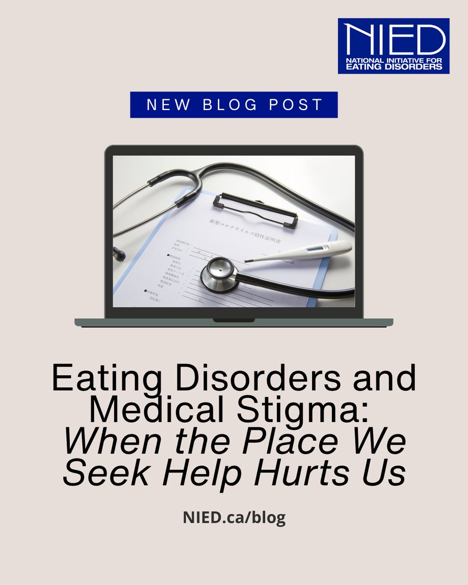 "Breaking the stigma in medical spaces starts with acknowledging it exists. It continues with compassion, curiosity, and a willingness to see every person — no matter what body they live in — as deserving of care."

Read the full blog here: nied.ca/post/eating-di…