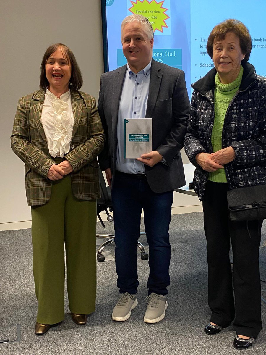 Thanks Senator Fiona O’Loughlin <a href="/Fiona_Kildare/">Senator Fiona OLoughlin</a> for launching my book on Thursday evening at <a href="/MaynoothUni/">Maynooth University</a> Thanks also to the Department of History for hosting the event. A wonderful evening <a href="/HRIRacing/">Horse Racing Ireland</a> <a href="/TheINHSC/">Irish National Hunt Steeplechase CLG</a> <a href="/TheIrishField/">The Irish Field</a> <a href="/IrishNatStud/">Irish National Stud</a>  <a href="/TullamoreTrib/">Tullamore Tribune</a> <a href="/Offaly_Express/">Offaly Express</a>