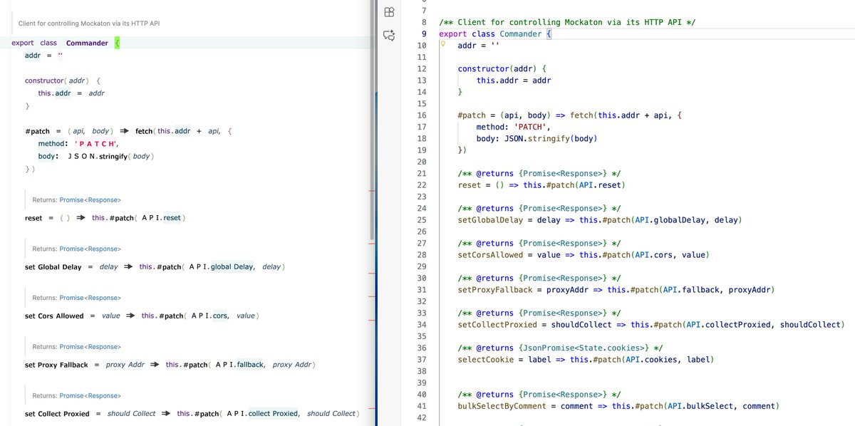 jsdoc rendering in WebStorm vs VS Code