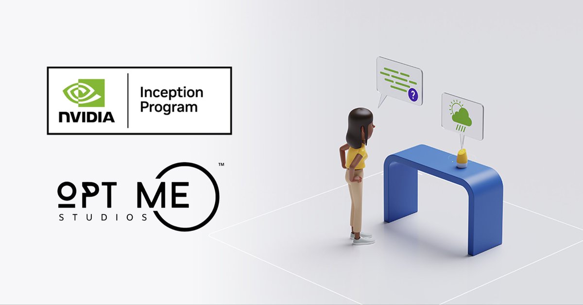 OptumeStudios's tweet image. Optume Studios is now an NVIDIA Inception partner. This collaboration will support our AI
research and enhance the technologies behind our upcoming products, helping us push the
boundaries of both AI development and immersive game experiences. #NVIDIAInception