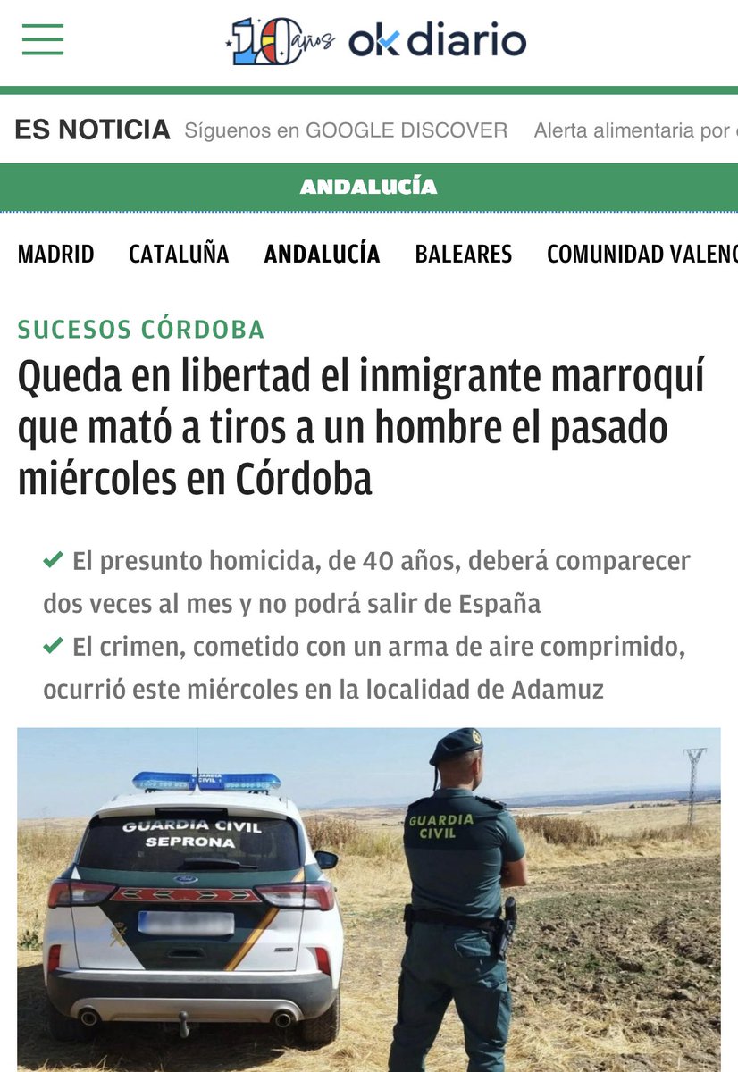 Anciano español mata a un ladrón que entra en su casa con una motosierra: 6 años de cárcel.

Inmigrante marroquí asesina a otro a tiros: queda en libertad.

¿Alguien puede explicarlo?