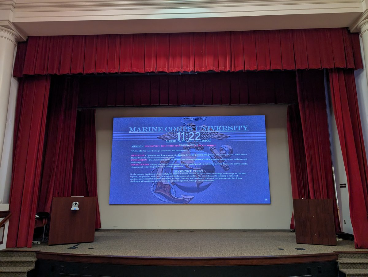 Daktronics's tweet image. Can our products replace projectors in teaching environments? Absolutely! Check out this installation at Marine Corps University to see what we can provide.
ow.ly/q3NR50XrVZM #dvLED #DakVideoWall #LEDVideoWall