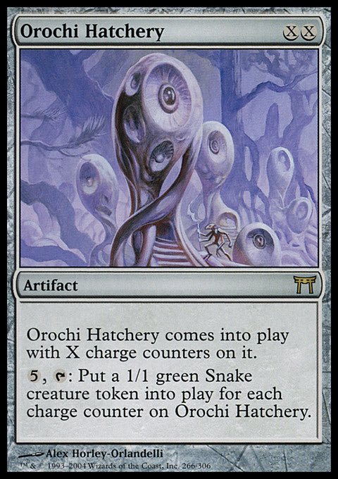 TunaMtg's tweet photo. @Em_TeeGee @wizards_magic 9 year old me thought Top was dumb and unplayable, but Hatchery was the goat https://t.co/1d2Xqj8pVB