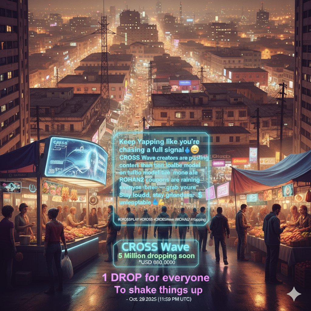 SalmanuAli52513's tweet image. Keep Yapping like you&apos;re chasing a full signal 😂

CROSS Wave creators are pushing content quicker than a loading bar on turbo mode!

ROHAN2 coupons are raining everywhere — grab yours before they disappear💸

Stay loud, stay grind

#CROSSPLAY #CROSS #CROSSWave #ROHAN2 #Yapping