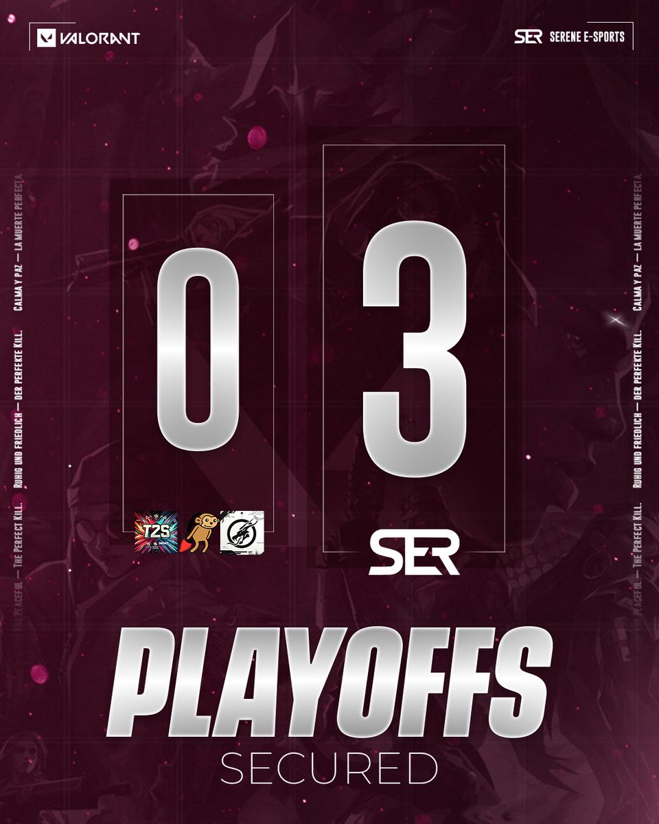The serene rising academy team secure their spot in <a href="/NTVEsports/">NTV.Esports</a> 3-0'ing #TIME2SLEEP #FlyingMonkeez and <a href="/RYUUEsportsEU/">RYUU Esports</a> 

GG #serenerising