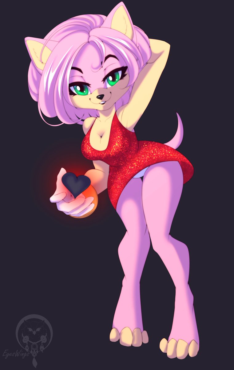 Amy Rose from Sonic

#anthro #furry #fanart #amy_rose #sonic_hedgehog #pink #breast #female #panties
