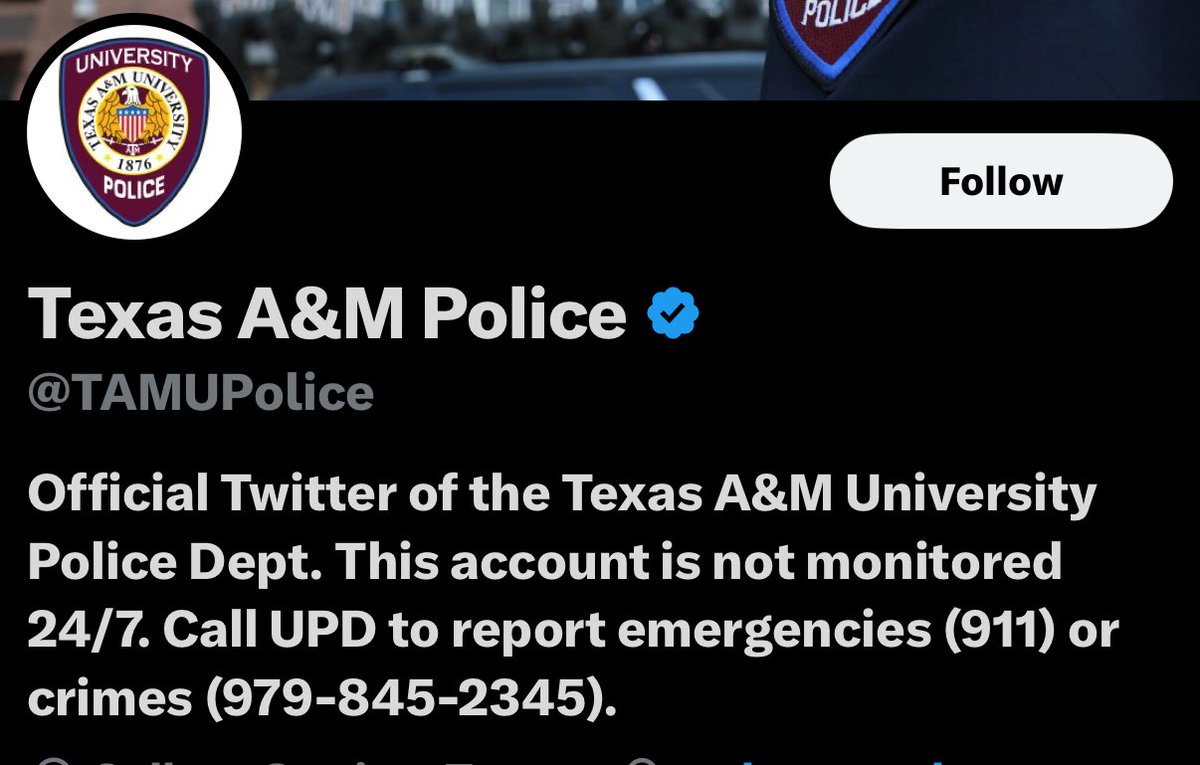 Hey ⁦⁦<a href="/TAMUPolice/">Texas A&M Police</a>⁩ should my friends and I call you to report your officer’s actions on Nyck Harbor?