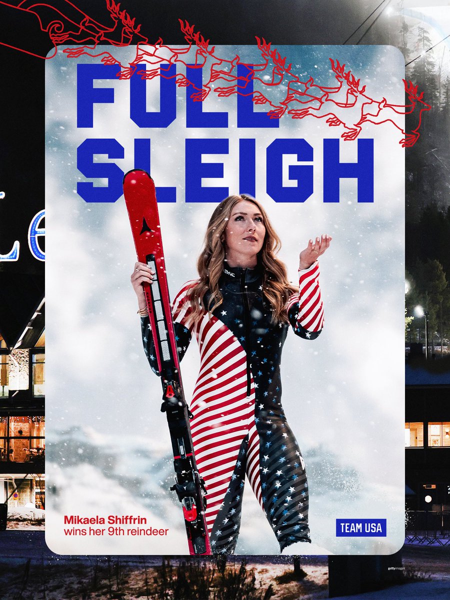 Now that’s a *sleigh* 🦌

<a href="/MikaelaShiffrin/">Mikaela Shiffrin ⛷️</a> wins her 9th reindeer!