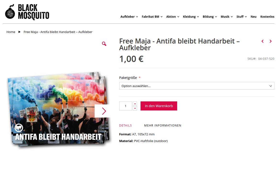 <a href="/RealWuppi/">Wuppi ꥟ #FreieRedeJetzt</a> <a href="/PayPal/">PayPal</a> Terror-Propaganda mit freundlicher Unterstützung durch <a href="/PayPal/">PayPal</a>  könnte man hierbei vermuten:

black-mosquito.org/de/free-maja-a…