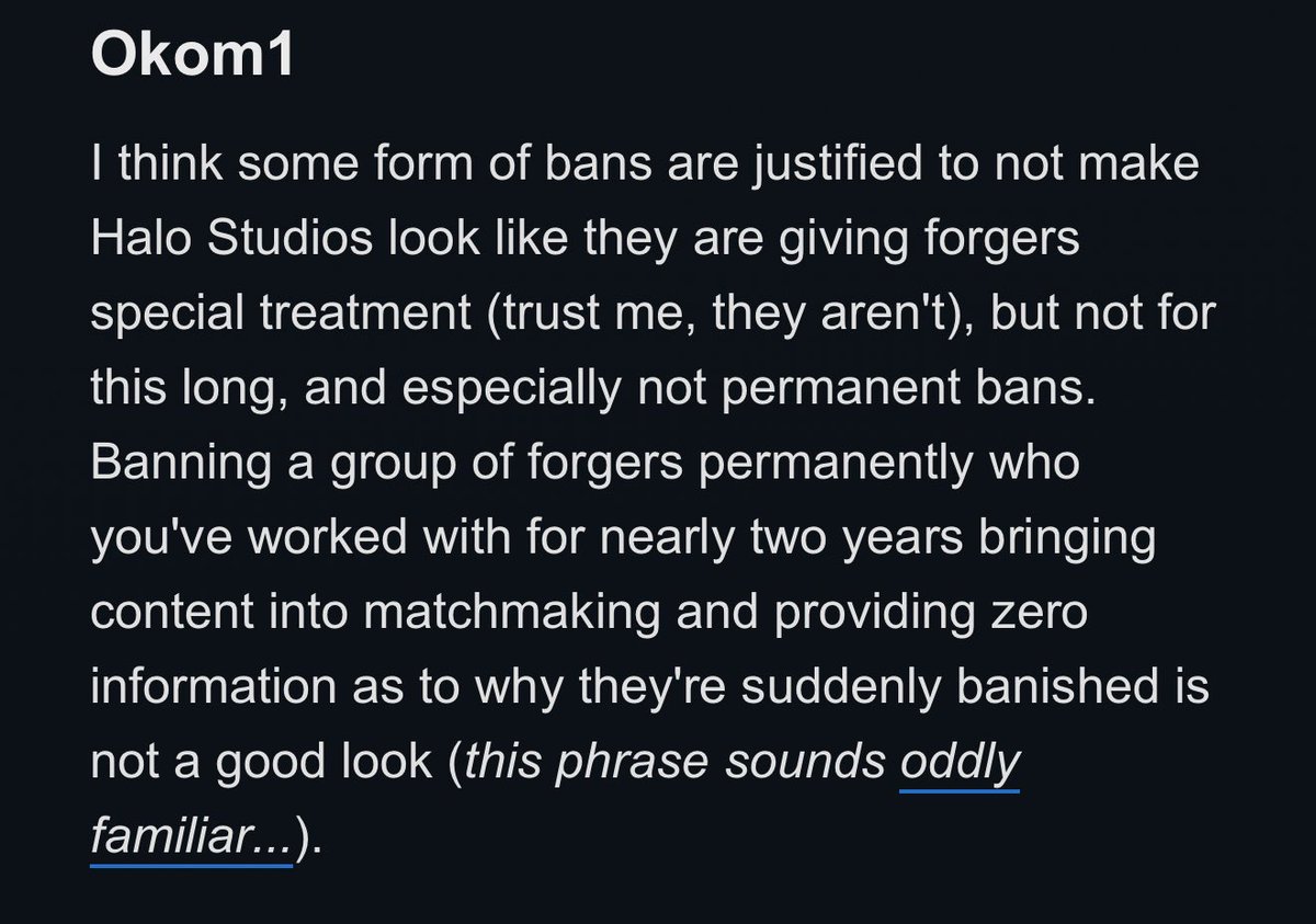 Mr_Rebs_'s tweet photo. They aren’t happy with Halo Studios, especially for the lack of communication about it. Here’s Okom’s response: https://t.co/DPxC41TbHT