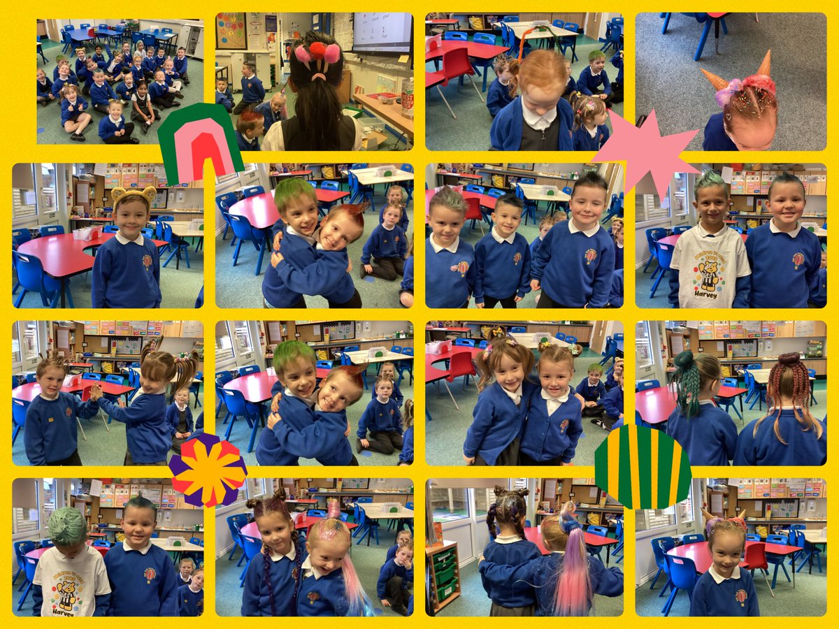 Look at Year 1's crazy hair! <a href="/BBCCiN/">BBC Children in Need</a>