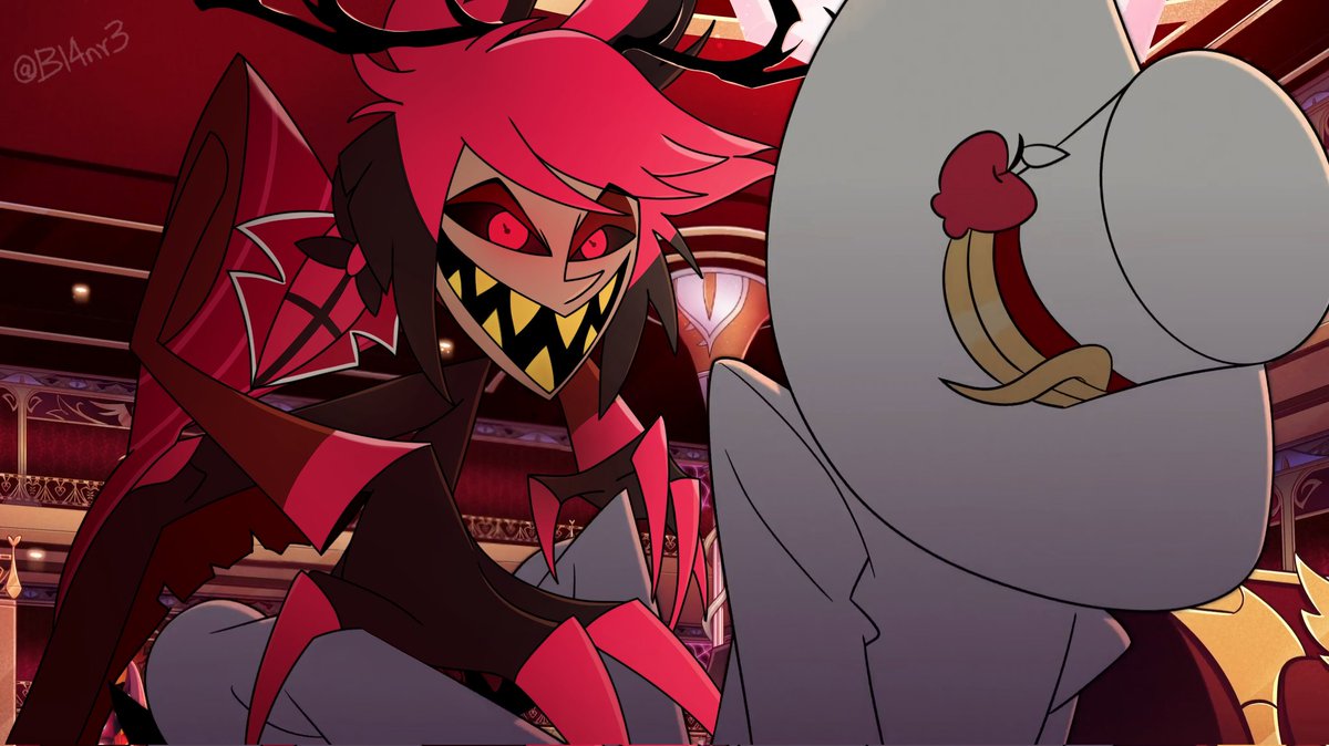 Bl4nr3's tweet image. Oh no Lu, Alastor a entrado en su rut

#radioapple #appleradio #bambilu