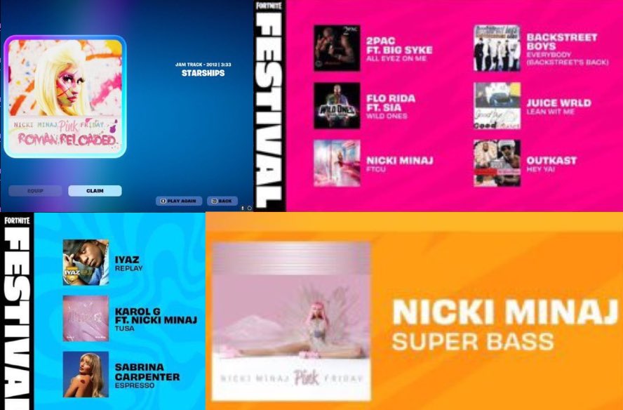 FemaleRapLIVE's tweet image. 🔫 | Nicki Minaj is rumored to be the next celebrity Fortnite skin!

— The superstar's music is featured in-game &amp;amp; she has an album coming out March 2026. 👀