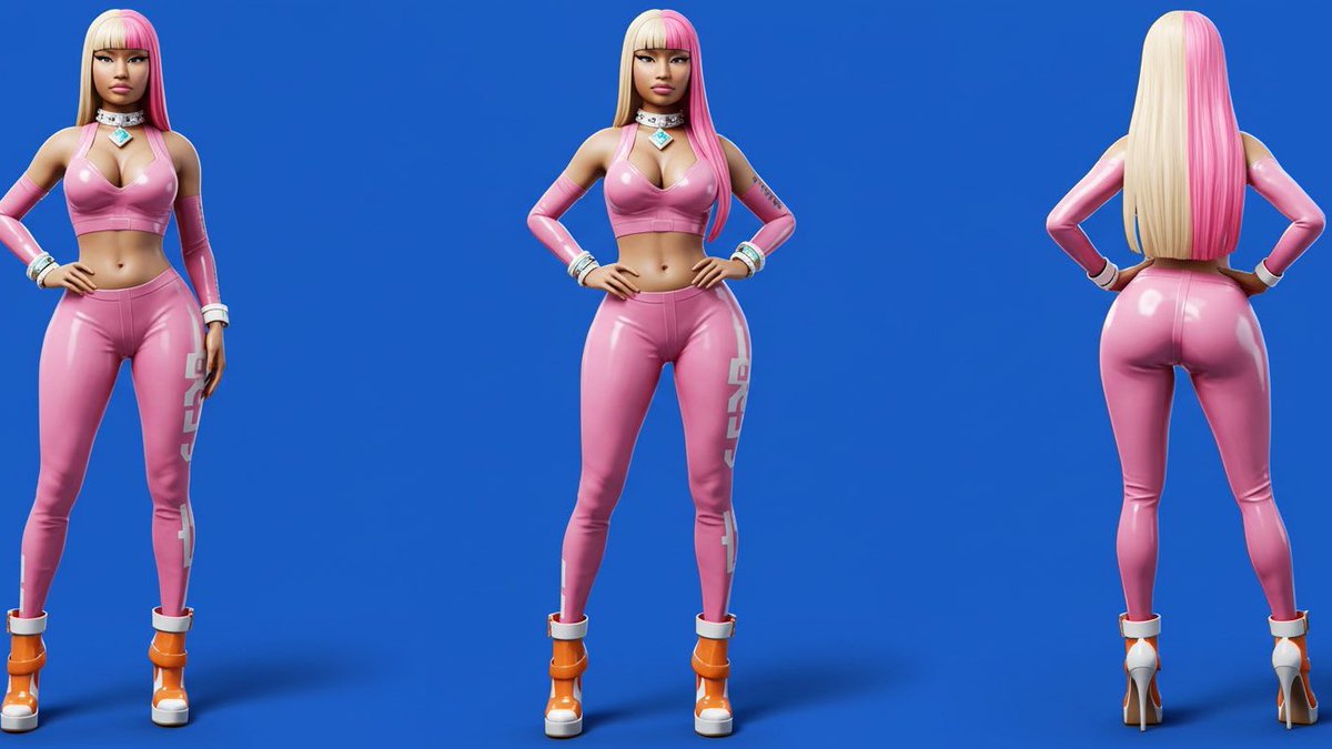 FemaleRapLIVE's tweet image. 🔫 | Nicki Minaj is rumored to be the next celebrity Fortnite skin!

— The superstar's music is featured in-game &amp;amp; she has an album coming out March 2026. 👀