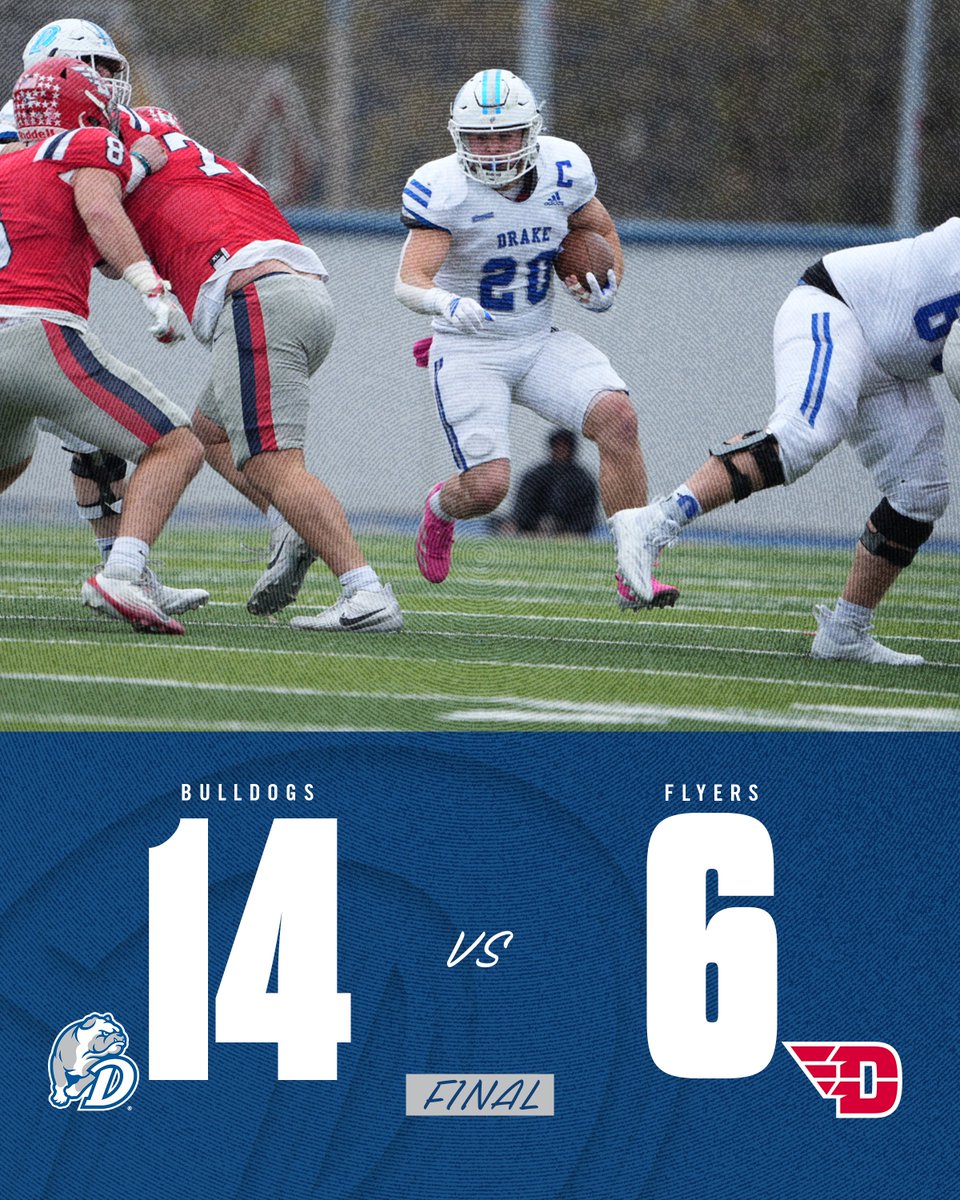 𝐁𝐔𝐋𝐋𝐃𝐎𝐆𝐒 𝐖𝐈𝐍

Herman | 15 car, 153 yds, TD
Inagawa | 7-12, 59 yds, 15 car, 35 yds, TD
Flood | 14 tck, TFL, sack
Allison | 12 tck, PBU, 2 int
Auen | 4 tck, 2 TFL, 2 sacks

#DSMHometownTeam