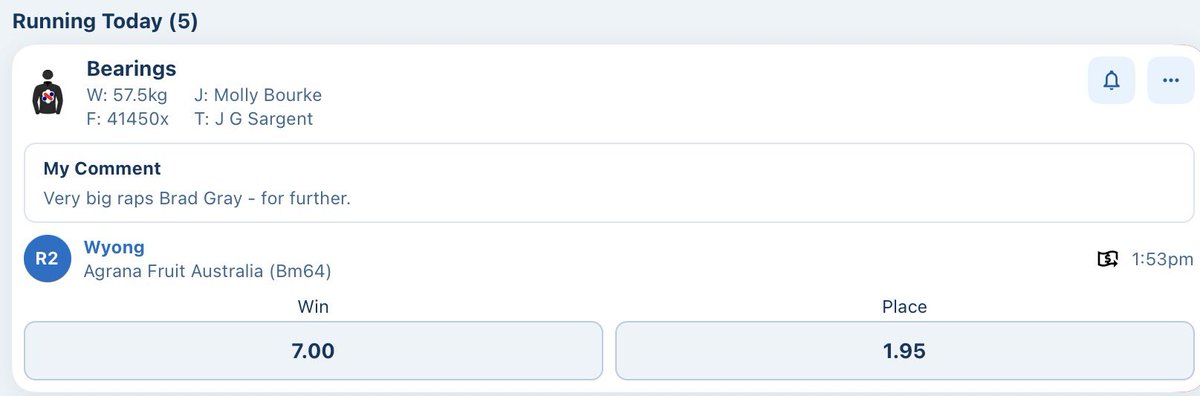 oxley8150's tweet image. Two trials, 5 &amp;amp; 6 furlong. #Wyong (Good 4) aint #Flemington. Brad Gray&apos;s obs went into me blackbook: mile 1st up today.

#NSW #thoroughbreds ☀️🇦🇺 @BradJGray