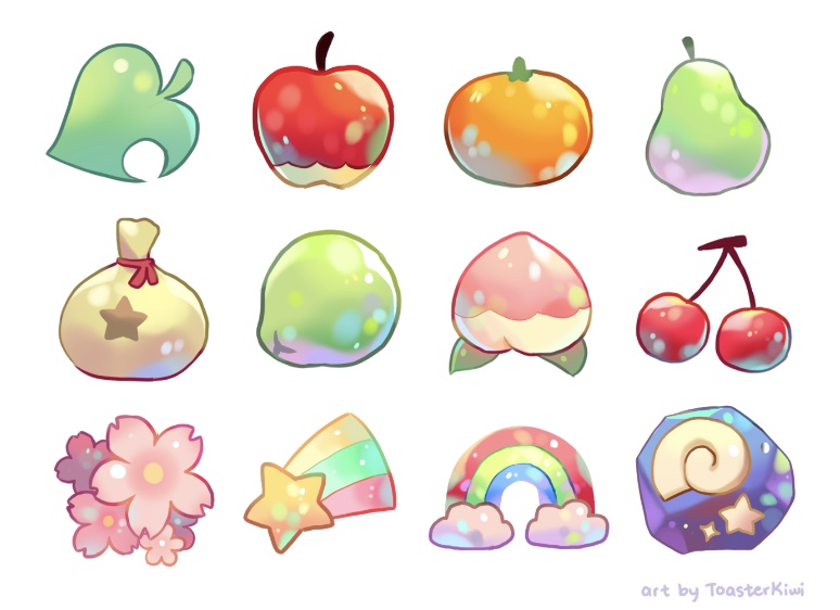 Some fruit I drew :D #AnimalCrossing