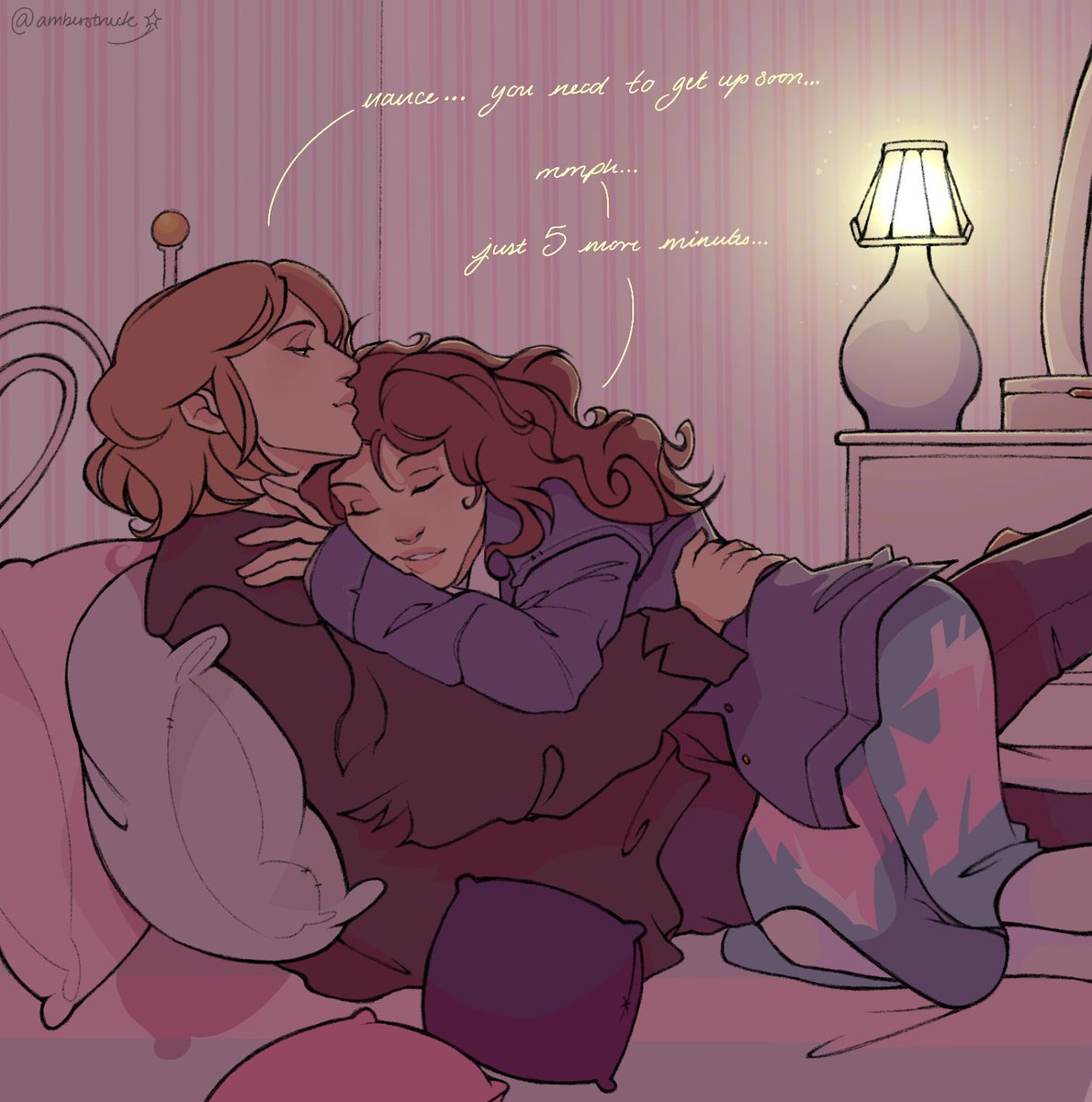 here’s my old #ronance fanart because they were my first stranger things ship… lesbianism 👩‍❤️‍💋‍👩