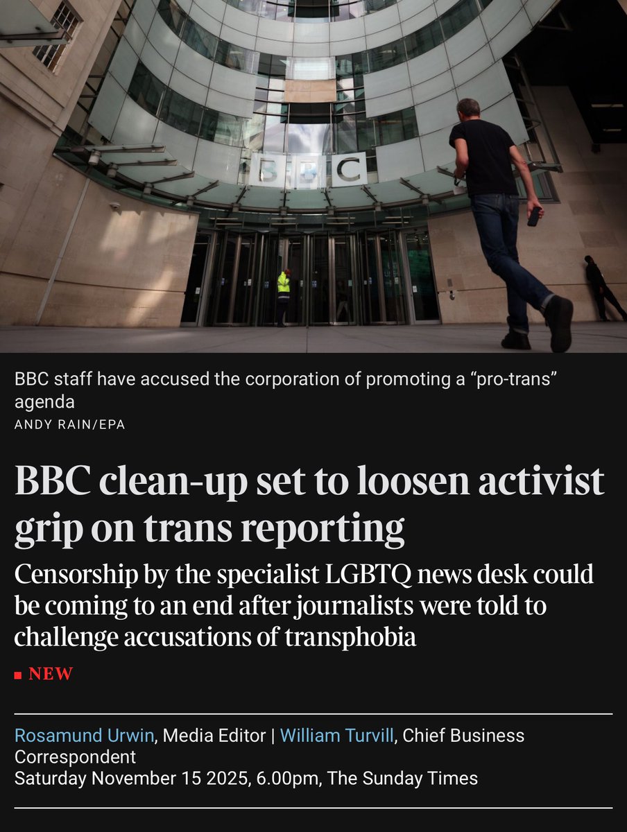 Dominoes everywhere. The <a href="/BBC/">BBC</a>’s activist bubble genuinely thought it was untouchable, now their own colleagues are openly laughing at them. The collapse is long overdue.