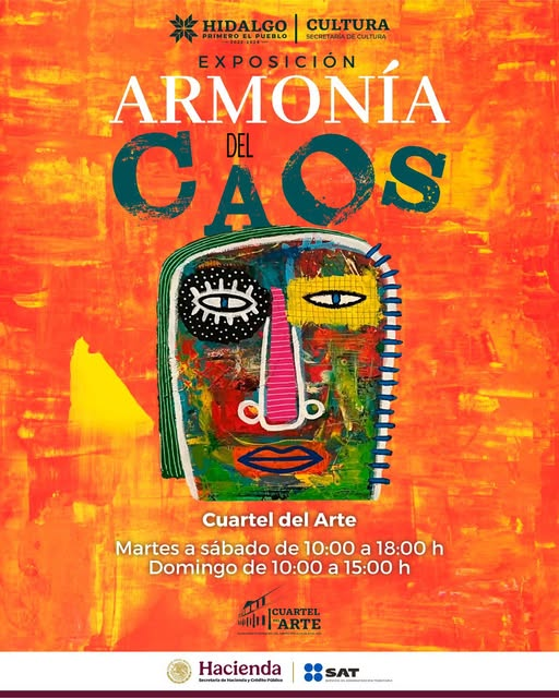 Armonía del caos ya abrió sus puertas 

Visítala en El Cuartel del Arte
Martes a sábado: 10:00 a 18:00 h
Domingo: 10:00 a 15:00 h
¡Te esperamos!
