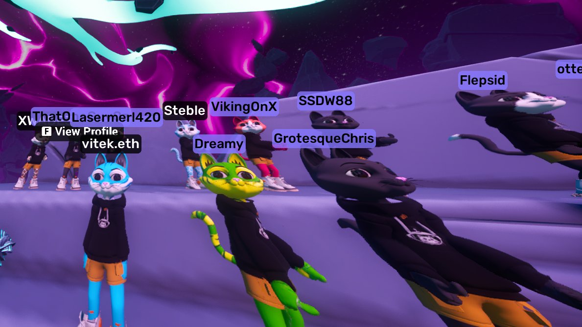 Lasermerl's tweet image. Some proper freaky lookin cats at the @MarsCatsVoyage #CommunityChat in @OthersideMeta #Nexus 

@Dreamy__Kitten @MOONB3AMS @ImVitek @ClassicsCrypto @OsPhotoClub @SSDsgnWrks @GrotesqueChris @Flepsid @VikingOnX @StebleB @XWADE31 

#FishEye