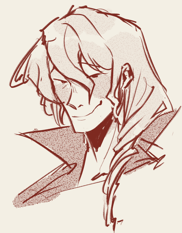 kind of busy and i forgot to share the klavier drawing i talked about. I'll colour him later lalalaa