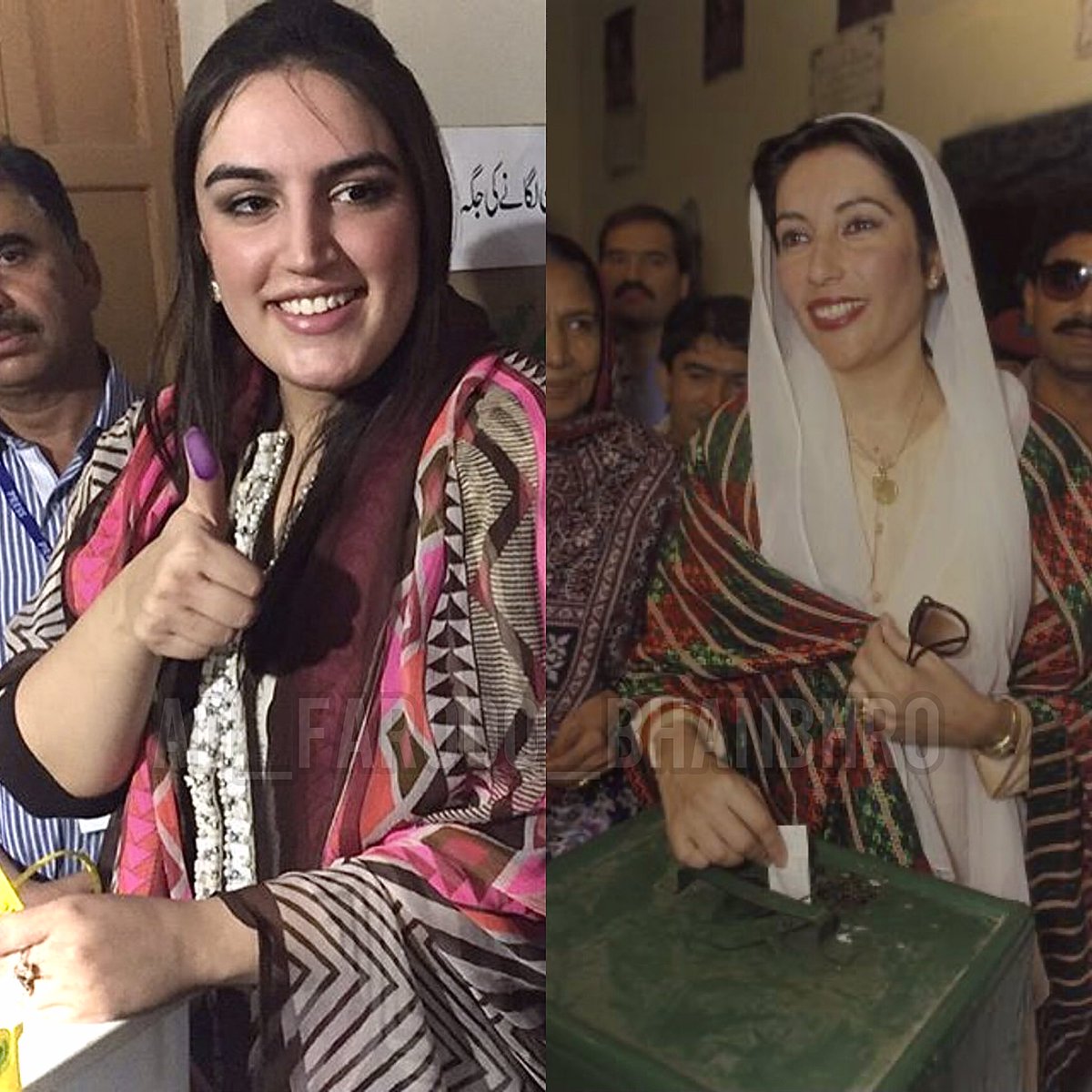 ADfarooqBhh's tweet image. On November 16, 1988 Shaheed Mohtarma Benazir Bhutto cast her first vote in her hometown of Larkana. She shattered centuries-old barriers to become the first female Prime Minister of the Muslim world. 🇵🇰✨ 
Heartbeat in history♥️