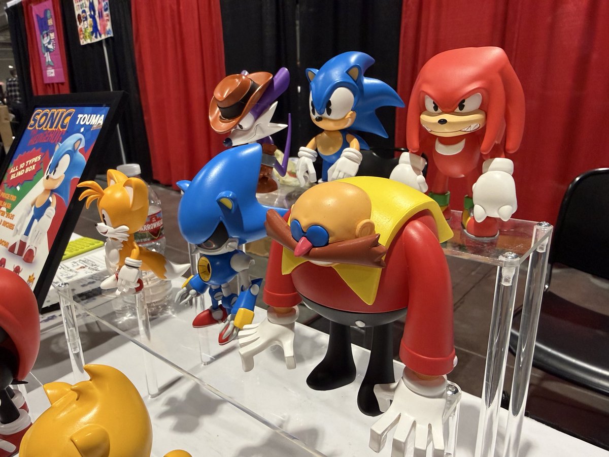 DCONで展示しているSONICコラボレーションフィギュアの威力の凄まじい