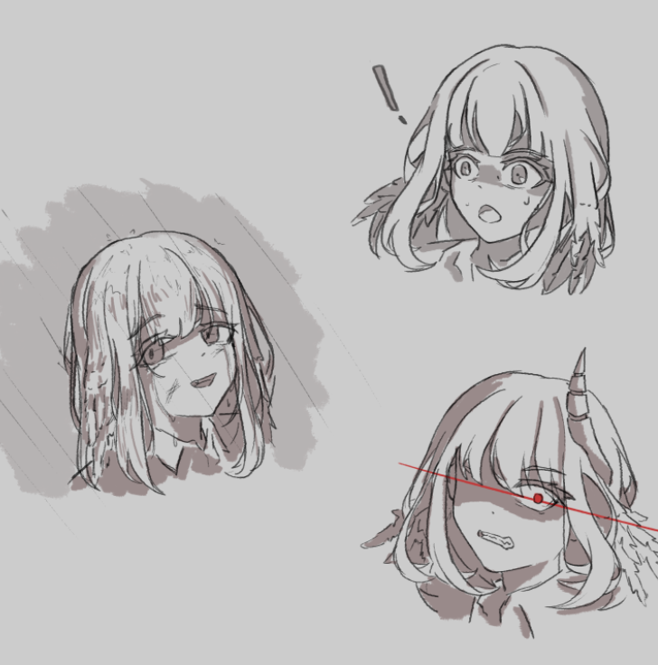 Azk4zia's tweet image. Some expression practice
#doodle #ocart