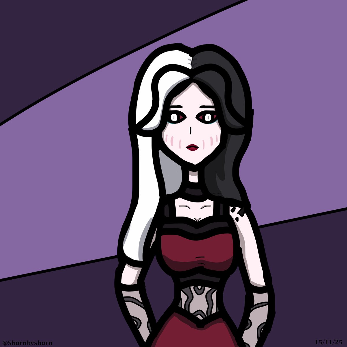 sharnbysharn's tweet photo. Hi, here I bring you a drawing I made for my best friend @Galaspydoublec  of her OC "Debboneth", I really enjoyed drawing her 💙💙💙

#draw #ocart #art https://t.co/Bua3ityHZV