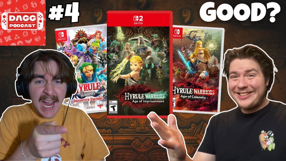 DAGG_YouTube's tweet image. NEW PODCAST EPISODE!!!

The TRUTH About ALL 3 Hyrule Warriors Games on Switch 2 | DAGG Podcast #4 w/@Linkachu33 
youtu.be/zZY7DaEUwdU