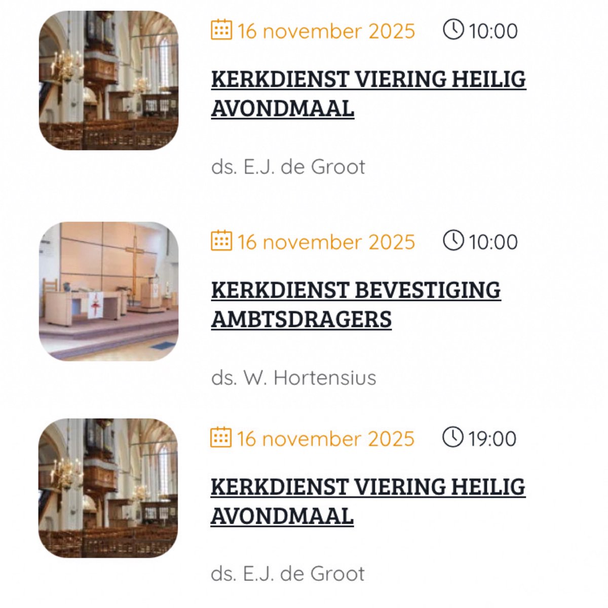 Op zondag 16 november kun je in onze Protestantse Gemeente Hattem weer verschillende kerkdiensten bezoeken. Te weten 2 in de Grote of Andreaskerk en 1 in de Emmaüskerk. Zie voor meer informatie: pghattem.nl
Van harte welkom!