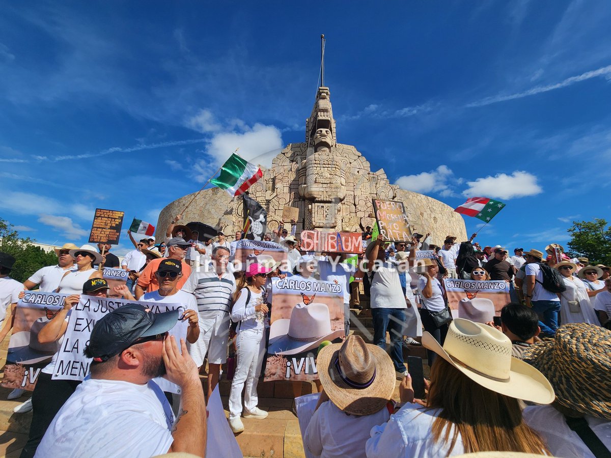 INFORMATYUC's tweet image. Desde Yucatán alzan la voz y exigen justicia para #CarlosManzo.