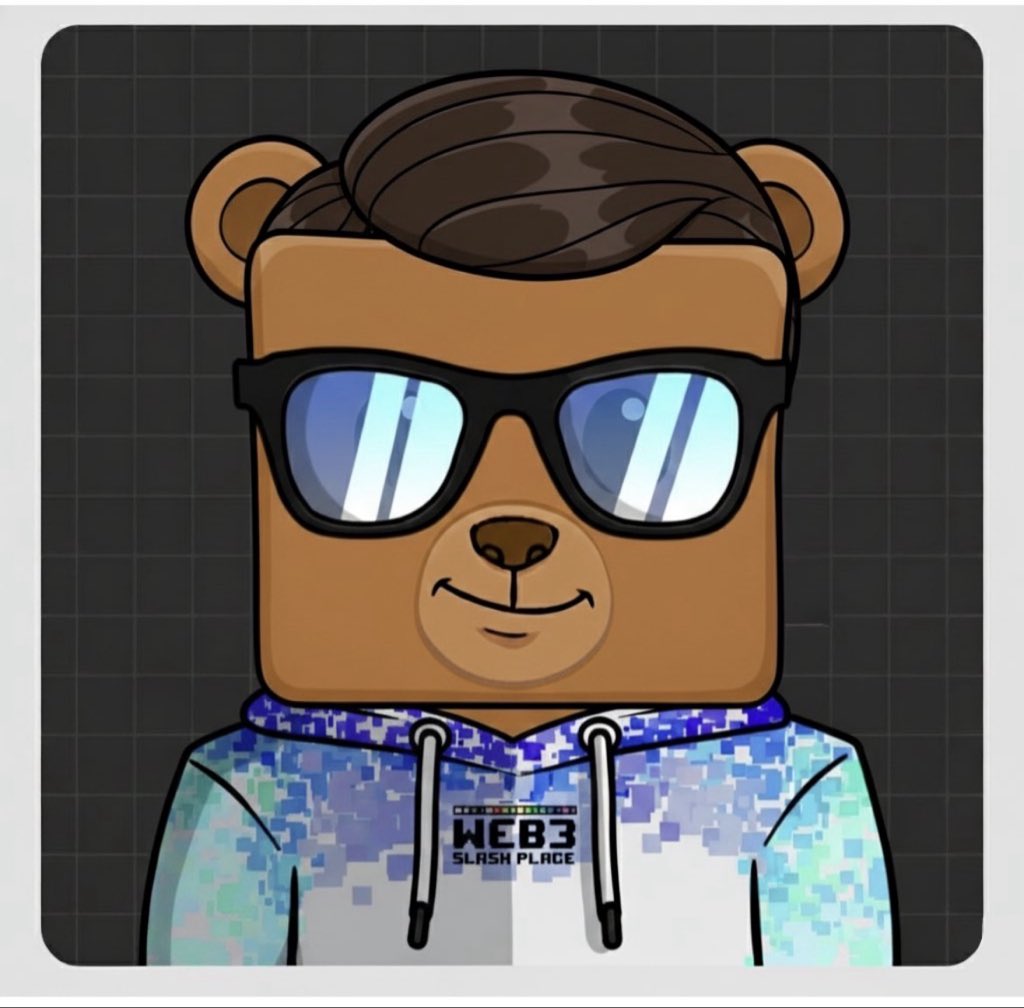NoobCrypto0's tweet image. Showing respect for @Web3SlashPlace 
I have got Custom made NFT By artists @LovelyBears20 its artist own vision with my first minted Placer 🔥 in my mind its perfect.
Thank you lovely bears to have time made this.