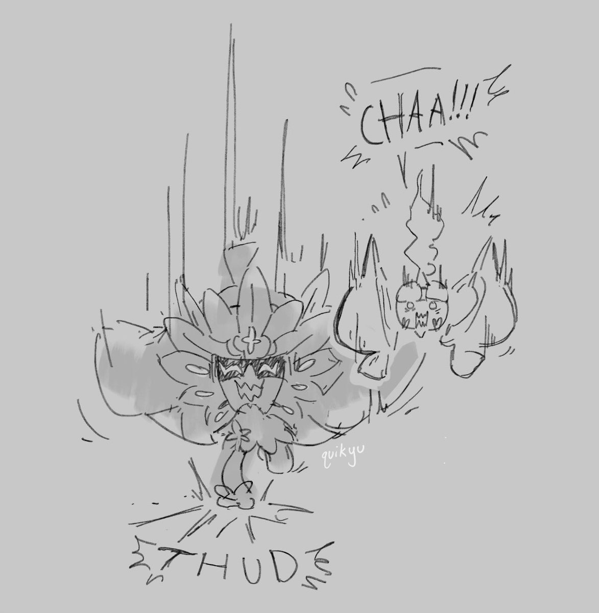 She just scares em for fun 😛
#pokemon