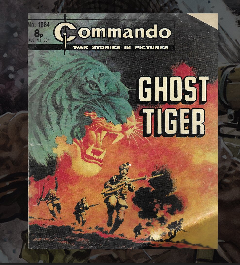 CommandoComic's tweet image. Commando first or fav! 

Kirk Parsons says “First one I bought was Ghost Tiger, back in 1976.”

 Let us know your first or fav Commando! -QM